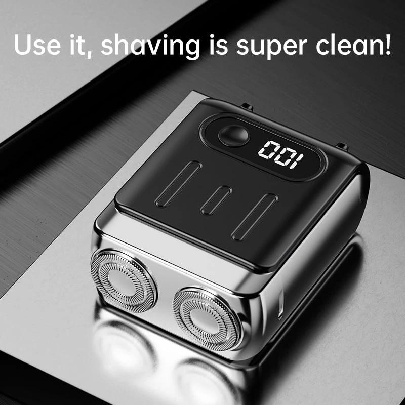 Xiaomi Electric Shaver Smart Shaver Household Car Shaver Digital Display Mini Dual Blade Rechargeable Shaver Powerful Men's Gift 3