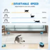 Bâton électrique et jouet de marche pour chat, avec télécommande, programme interactif de perte de poids, vocalises, et tapis roulant d'intérieur à plumes pour chat 6