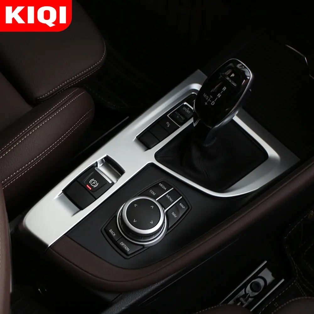 자동차 중앙 제어 기어 패널 커버 트림, BMW X1 F48 X2 F47 2016 - 2022 기어 시프트 노브 패널 장식 스티커 액세서리