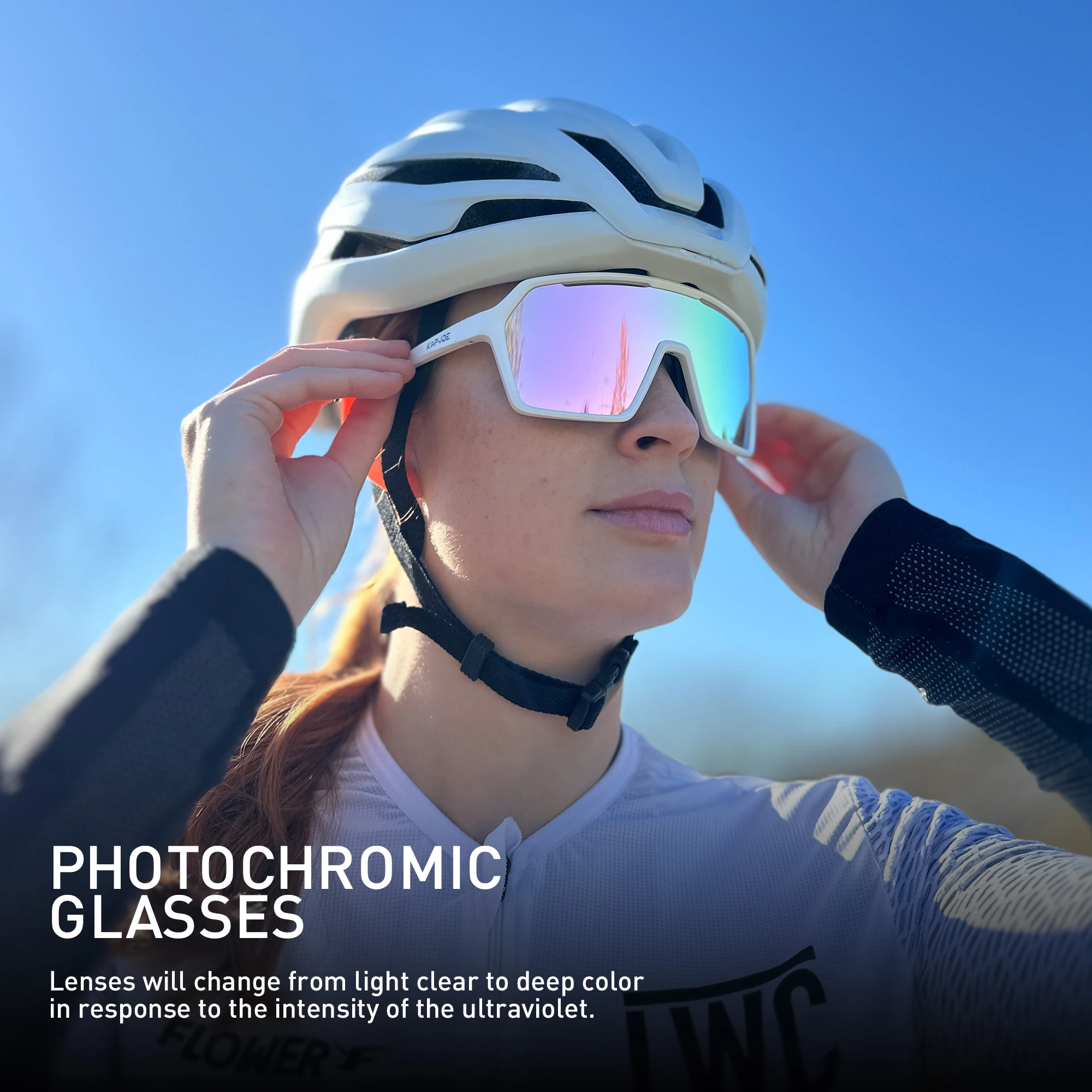 Photochromic Glasses Clear Mountain Bike Glasses Scvcn Color