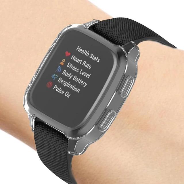 Étui de protection en silicone pour montre intelligente Garmin Venu Sq,  coque souple, couverture complète, bracelet de musique, accessoires -  AliExpress