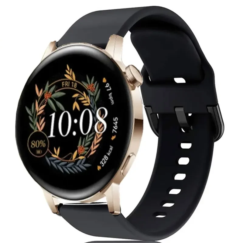 20mm Silicone Watch Strap - Universal Fit, Sporty Design