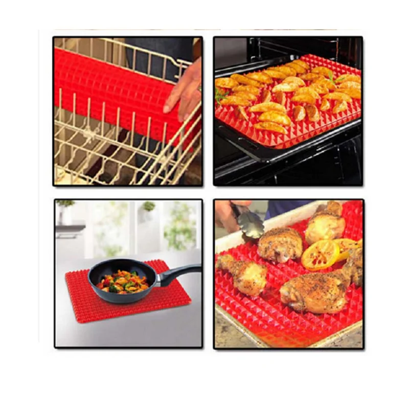Silicone Baking Mat 1PC Bakeware Pan Nonstick Silicone Baking Mats Pads Moulds BBQ Cooking Mat Oven Baking Tray Kitchen Tool Home Bakeware