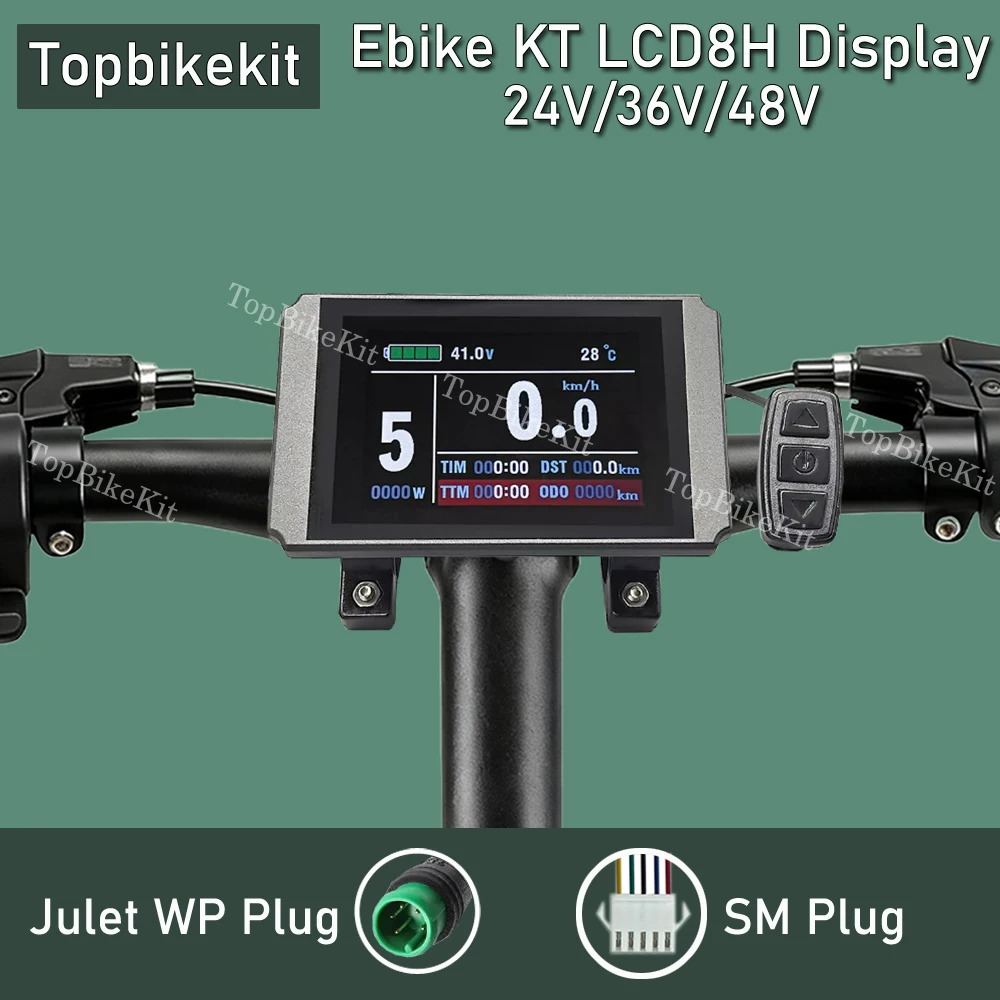 Julet WP 플러그 및 SM 플러그가 있는 Ebike 디스플레이, KT LCD3 디스플레이, KT LED890 LED900S, LCD4, 5, 8, 9, 10H, 11 디스플레이, 24V, 36V, 48V
