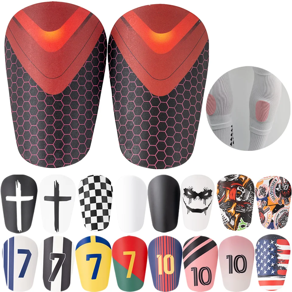 1Pair Adult Children Soccer Shin Pad Football Training Leg Protective Board Anti Slip Sports Mini Shin Legging Supports