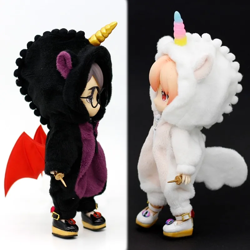 Ob11 Doll Animal Unicorn Clothing Set With Wing Doll Dinosaur Clothes For Nendoroids Obitsu11 Molly Ymy Gsc 1/12 Bjd Doll 2