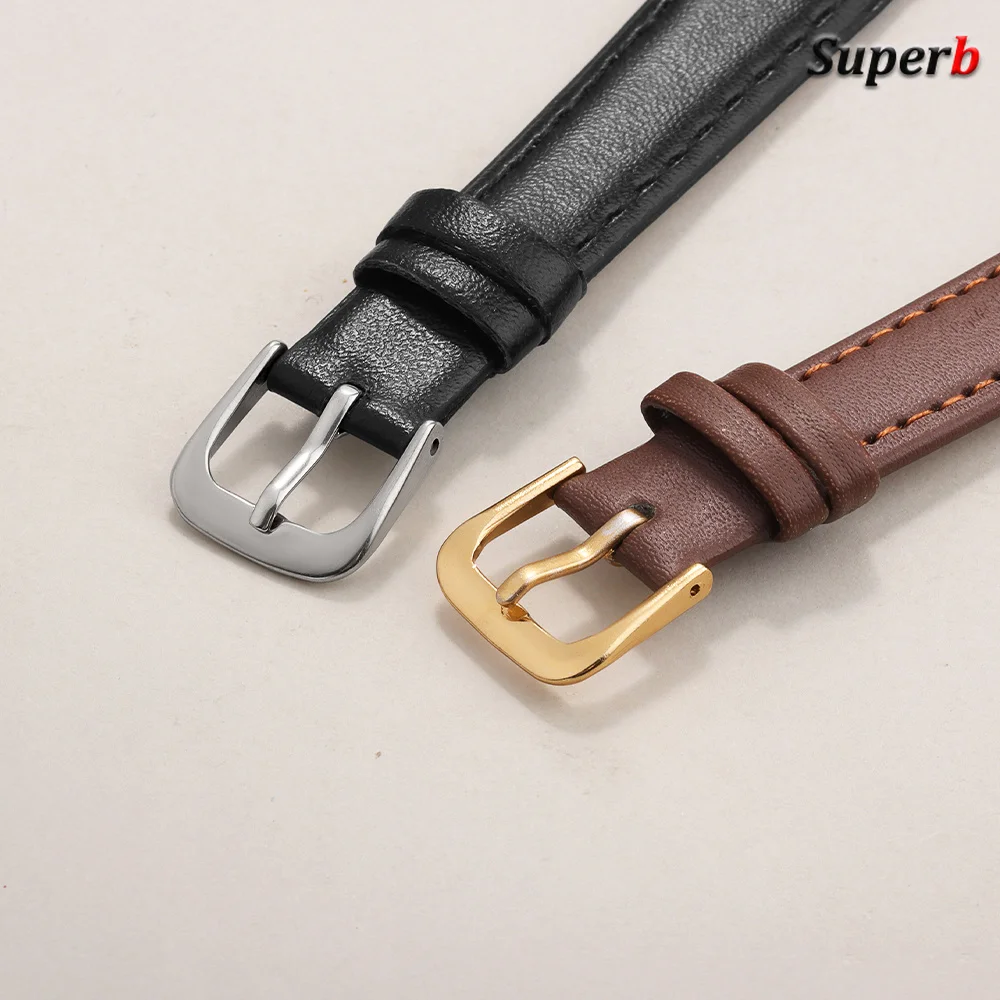 Elegant PU Leather Waterproof Watch Strap - Soft, Universal Sport Bracelet