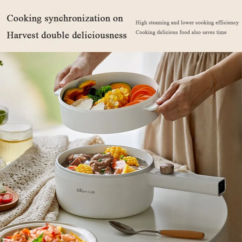 

ZK30 220V Electric Cooker Machine Household 1-2 People Hot Pot Multi Electric Rice Cooker Non-stick Pan Single Layer