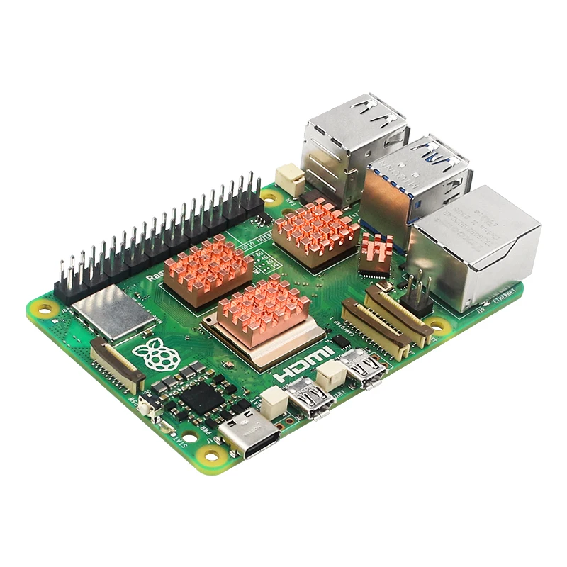 Raspberry Pi 5 Heat Sink Copper Aluminum Heatsinks Passive Cooling Pad with Self