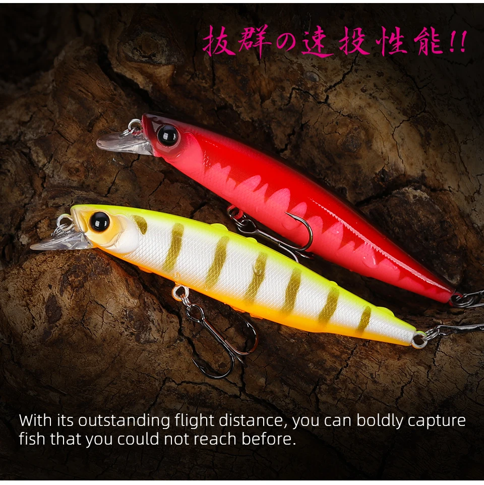 Tsurinoya 88sp Suspend ing Minnow Jerkbait 88mm 10,3g Bass Fishing Köder Kit 5 stücke lange Anfänger geeignet Casting Lake Wobbler – Detail 5