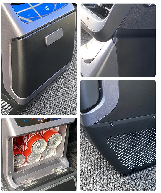 4.6L 12v 24v Compressor Refrigeration Car Refrigerator Can Be Heated and Cooled Special Design for Tesla Model Y Car Fridge