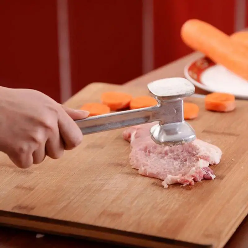 Meat Hammer Tenderizer 1Pcs Multifunction Two Sides Portable for Steak Pork Kitchen