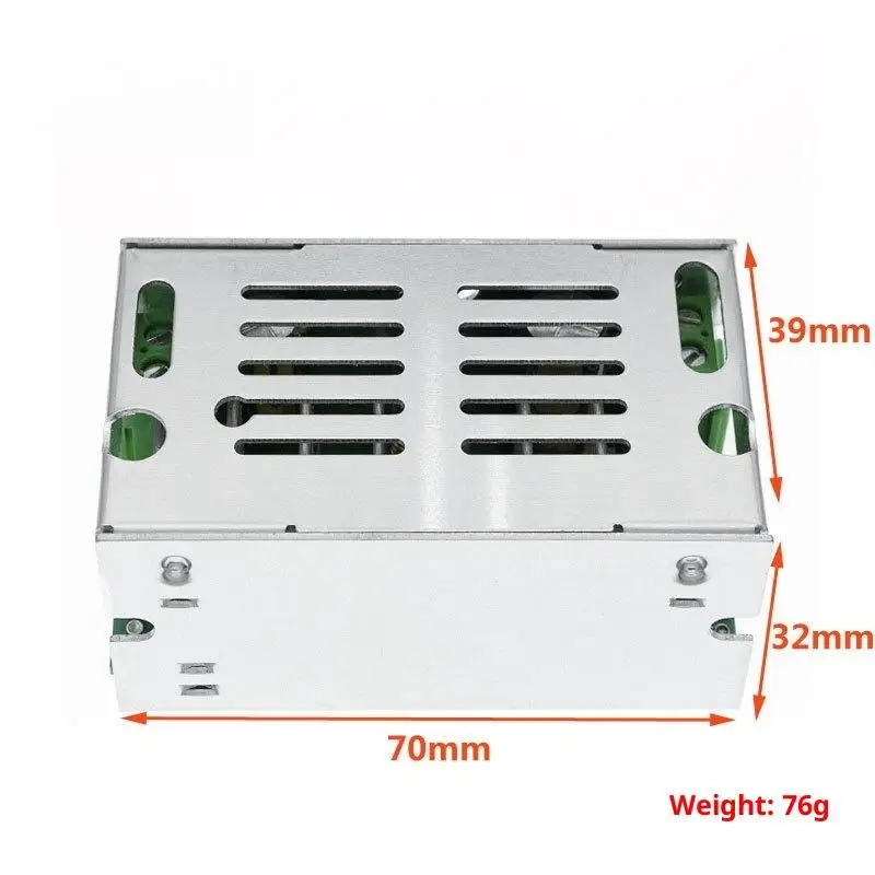 1개의 6V-55V 알루미늄 케이스 10A 충전기, 스텝 업 전압 전원 공급 장치, DC-DC 부스트 컨버터 최대 200W