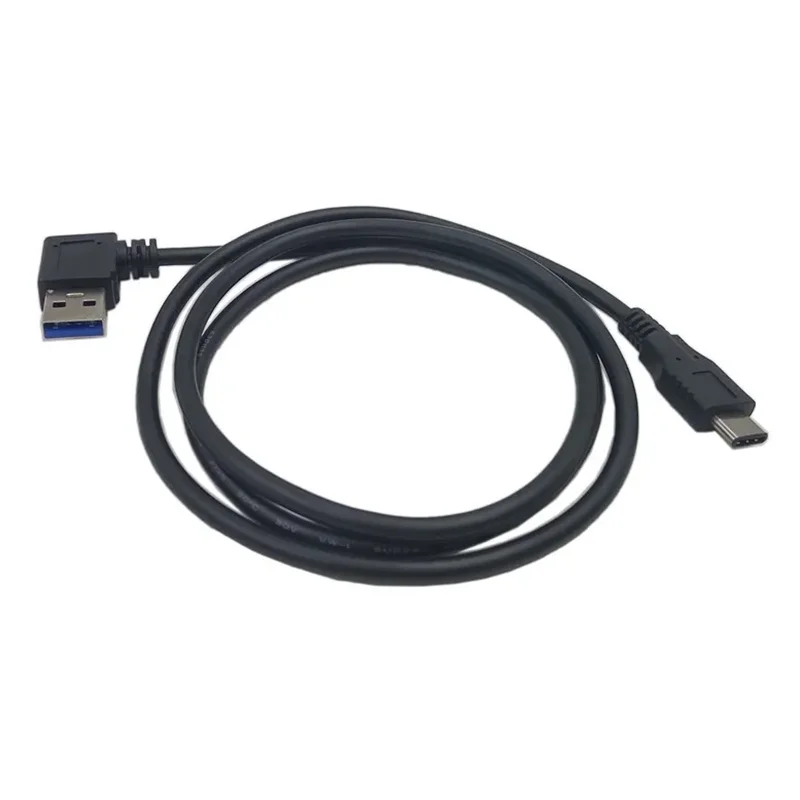 

90 degree Right Angle USB 3.0 Type-A Male to USB3.1 Type-C Male USB Data Sync & Charge Cable Connector 1m 100cm