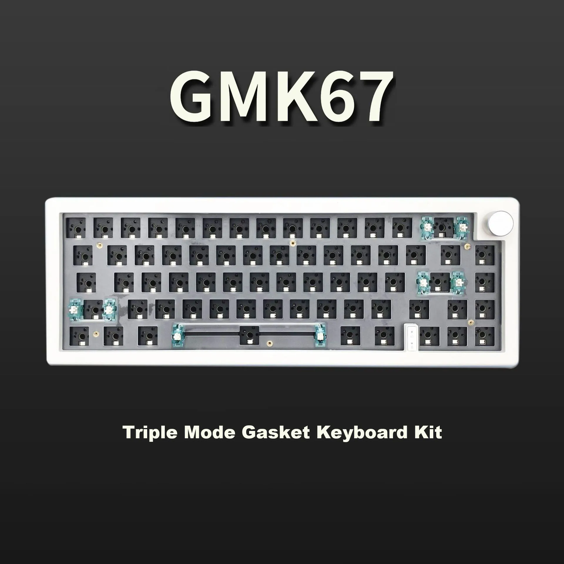 Triple-mode Junta Estrutura Teclado Mecânico Faça Você Mesmo Kit com Botão Vol 65 Layout 66 Teclas Rgb Hot Swappable Zuoya-gmk67