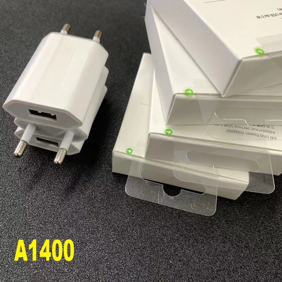 10pcs/lot Original Quality A1400 EU Plug USB Wall Charger AC Power Adapter for i phone 8 7 6 6S 5 5S plus with retail box Packag |