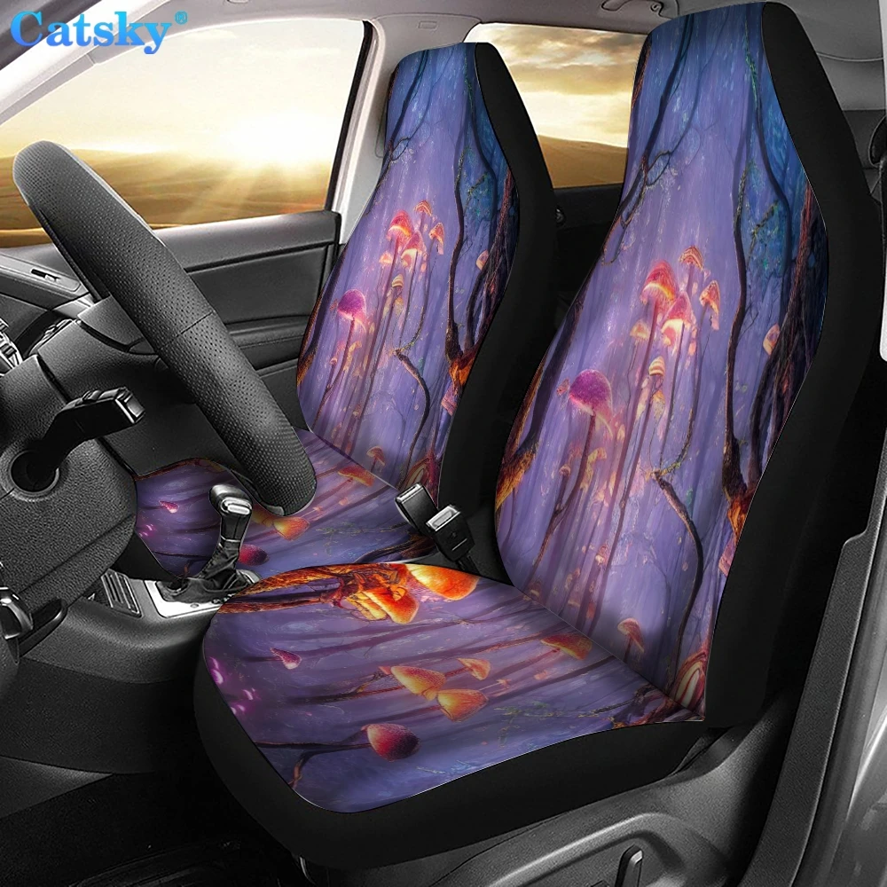 Juego de fundas de asiento de coche Seta, piezas de automóviles universales  de poliéster, forro Interior, cubierta protectora decorativa