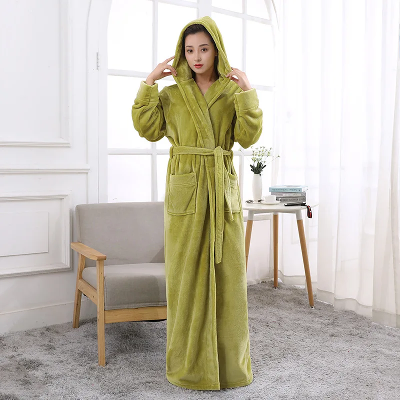 Womens Teddy Fleece Hooded Robe Dressing Gown Bath Robe Bathrobe Gowns |  eBay