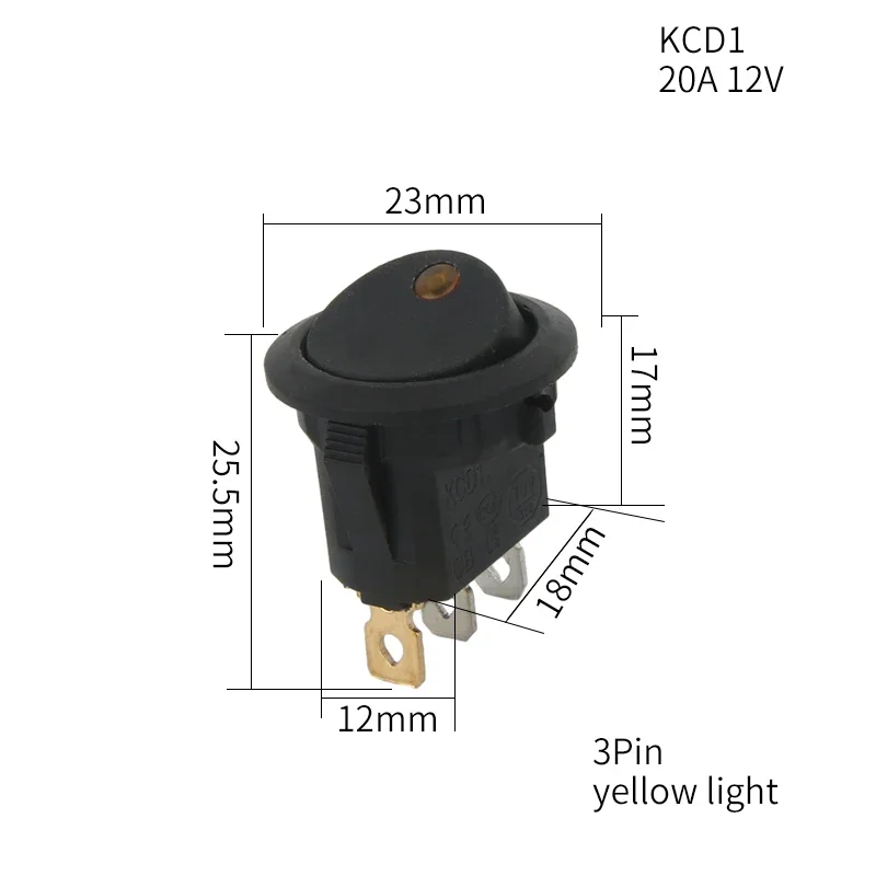 ตัวเลือกสินค้า สวิตช์ไฟ LED ปุ่มกด 2 ปุ่ม สำหรับรถยนต์ 12V/24V