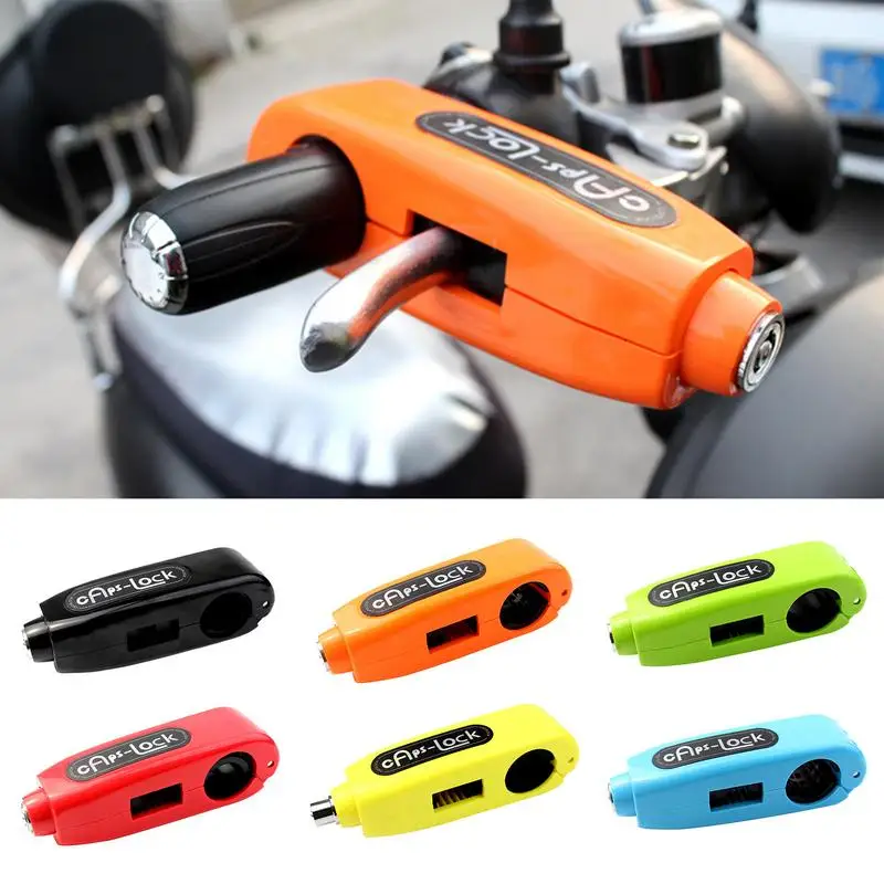 

Motorcycle Grip Lock Universal Throttle Handlebar Lock Front Brake Lever Grip Disc Locking Reliable Anti Theft Protection Locks