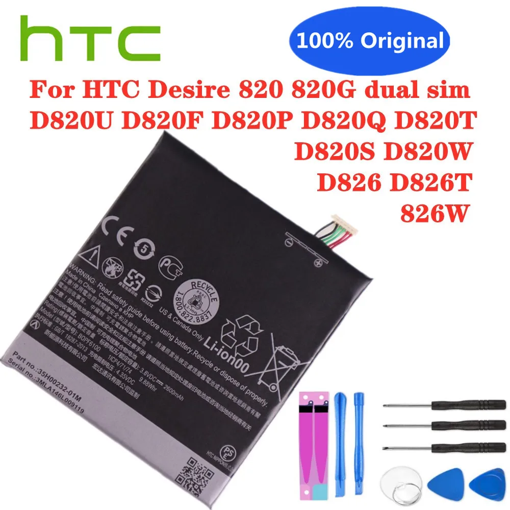 

New 100% Original Battery BOPF6100 For HTC Desire 820 820G dual sim D820U D820F D820Q D820T D820S D820W D826T 826W Phone Bateria