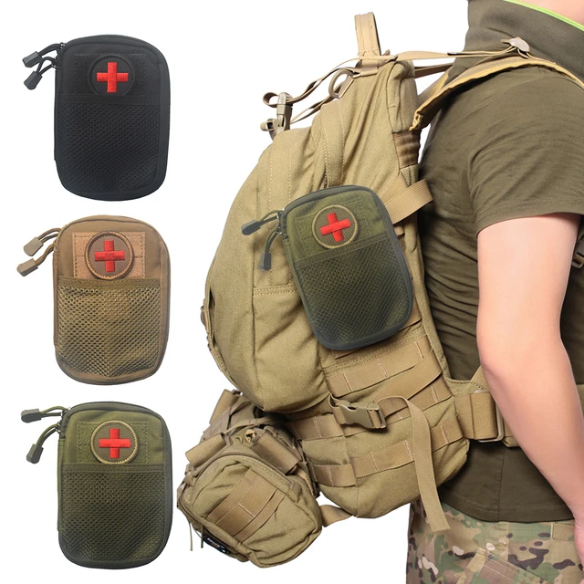 Bolso Tactico Molle Botiquín Primeros Auxilios Mochila Militar de  Supervivencia