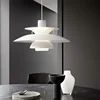 Danish Design Iron Pendant Light E27 LED Chandelier Nordic Colorful Umbrella Lamp Dinning Table Ceiling Decor Kitchen Droplight 3