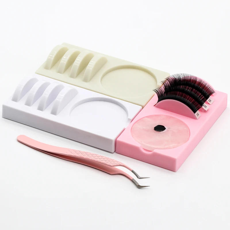 NATUHANA Reusable Eyelash Extension Holder and Glue Holder Plastic Assistor Platform For Eyelash Grafting