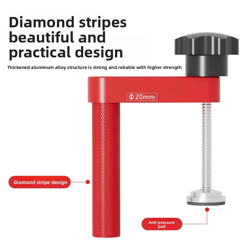 Woodworking Quick Press Desktop Press Clamp Manual Clamping Aluminum Alloy Accessories Workbench DIY Tool Anti-skid