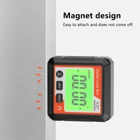 Digital Level Box and Angle Finder Magnetic Digital Angle Gauge Protractor Inclinometer With Magnet Measures 4 X 90 Degree 1