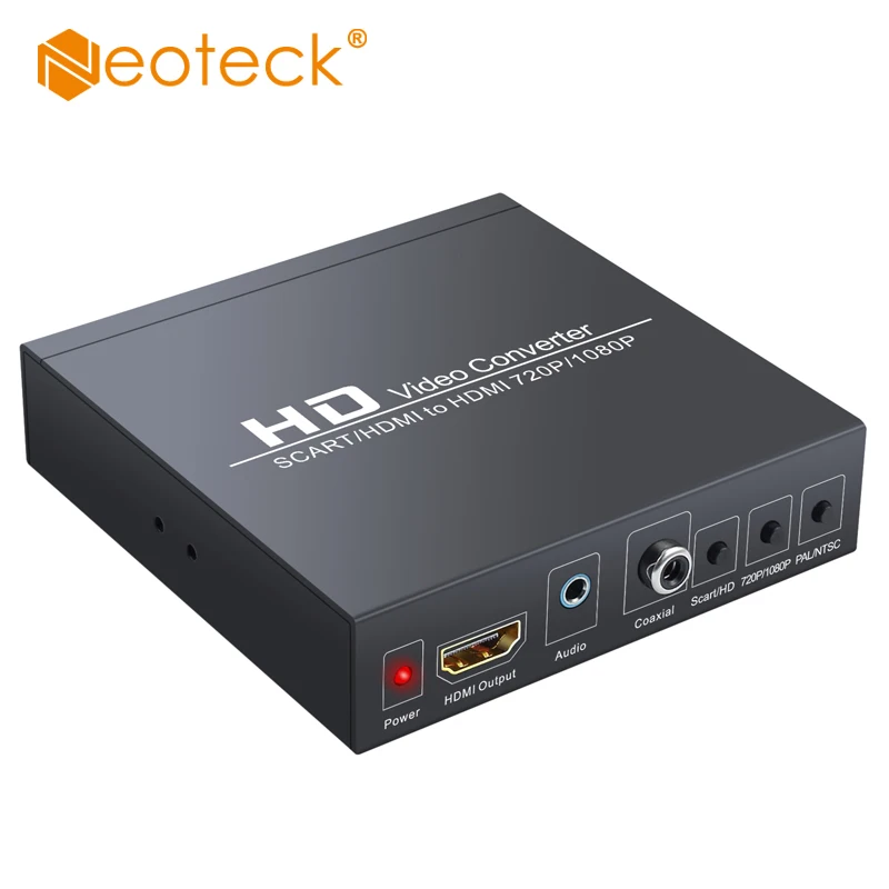 Neoteck For To Hdmi Scart + Hdmi To Converter Adapter With 3.5mm Headphone Stereo Audio Supports Rgb Cvbs - Audio & Cables - AliExpress