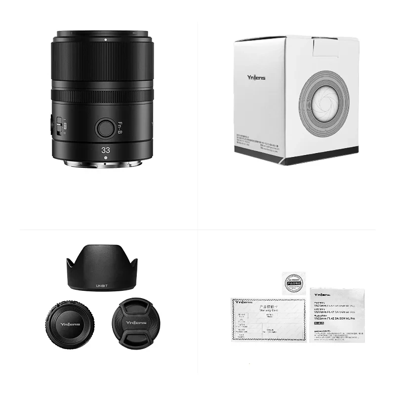YONGNUO 니콘 Z 마운트 미러리스 카메라용 자동 초점 APS-C 렌즈, YN33mm F1.4Z DA DSM WL 프로 Z30 Z50 Zfc