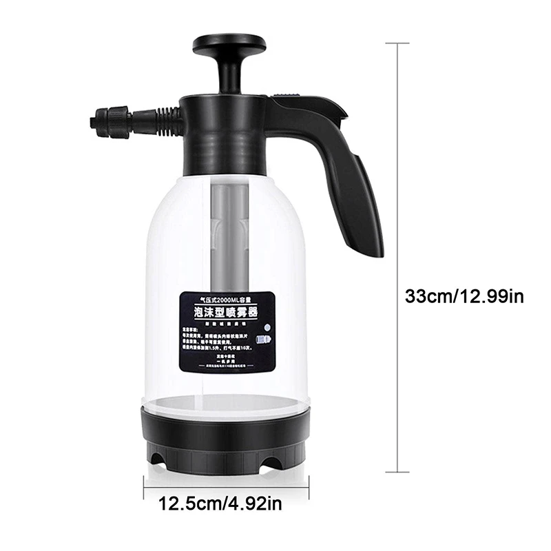 2L Foam Sprayer Car Wash High Pressure Soap Gun Cleaning Tool Garden Water Bottle Auto Nozzle Watering Can Lance Snow Sprayer Po