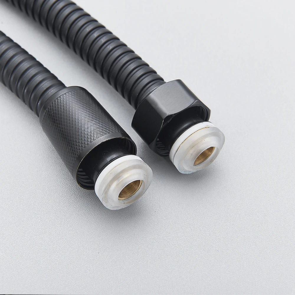 Matte Black 245 CM Shower Hose Stainless Steel Bathroom Shower Replacement Flexible Hose/Pipe Explosion-proof Pipes