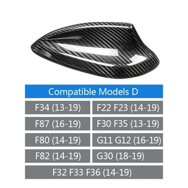 Haifischflosse Antennenabdeckung für BMW F10 F11 F22 F30 F34 F80 F87 F32 F36 F82 F01 G11 G20 G12 G30 M5 2 3 4 5 7 M2 M3 M4 M5 – Detail 6