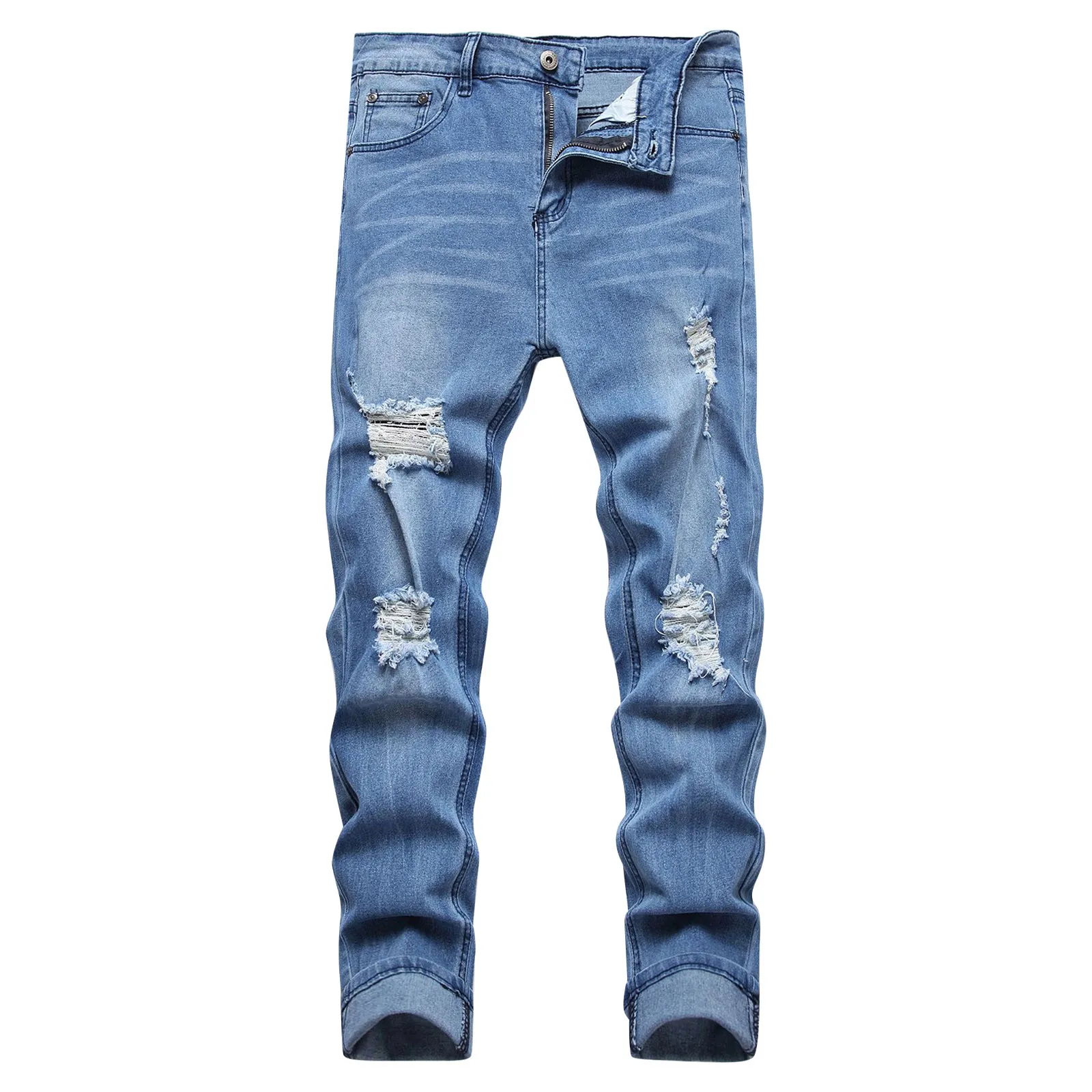 Pantalones Elásticos Rasgados para Hombre – LydaMarket