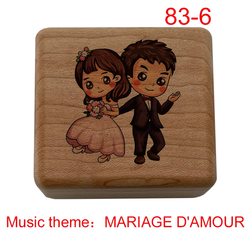 MARIAGE D'AMOUR Music Box classic music theme wind up for girlfriend boyfriend wife husband birthday present christmas gift 4