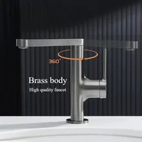 Brass high-quality basin hot and cold faucet, bathroom 360 ° rotating faucet 1