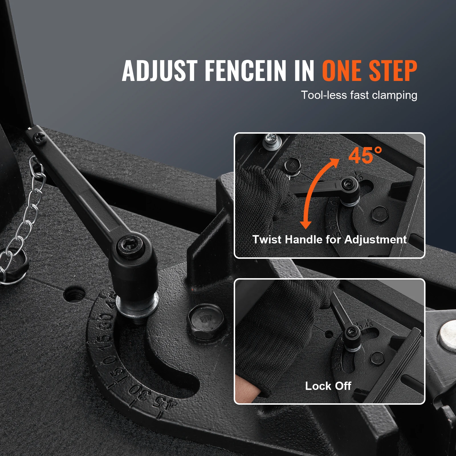 Metal Cutting Chop Saw Machine 14 Inch Dry Cut Steel Blade