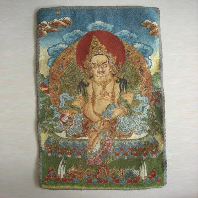 

Collectable Tibetan Buddhist Silk Inwrought Buddha Thangka Tangka No112