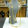 Arabic Wedding Long Necklace 21k Gold Plated Kurdish Coins Handmade Chains Middle Eastern Muslim Women Ramadan Party Jewelry