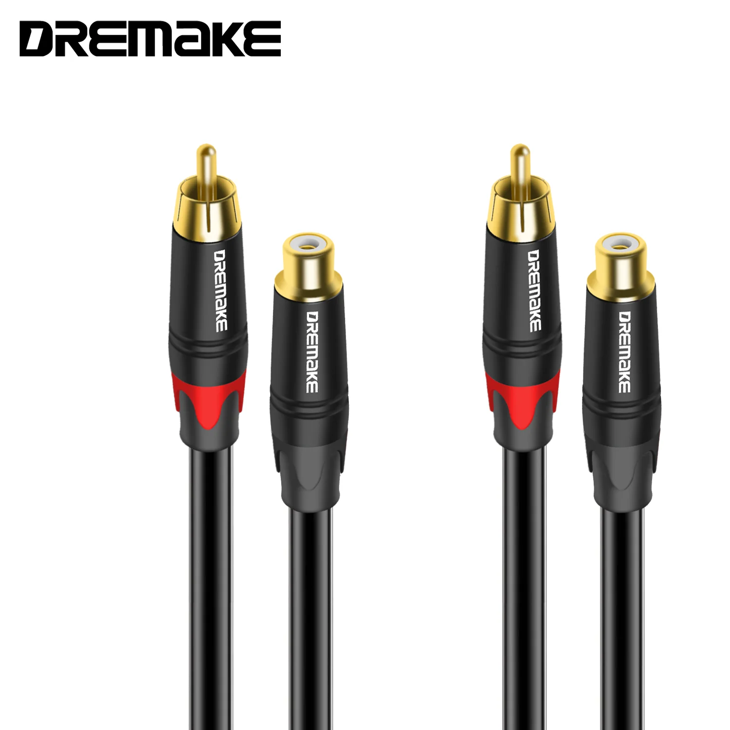 

RCA Extension Cable 2 RCA Male To 2 RCA Female Stereo Audio Cable Adapter for Stereo Receiver Speaker Amplifier