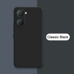 Enhanced Liquid Silicone Anti - Drop Shockproof Phone Case with 360° Protection for Vivo T3 Lite (Classic Black)