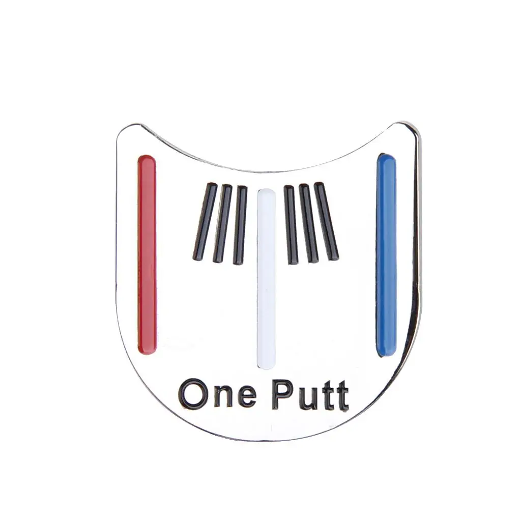 Golf Ball Marker Putting Training Alignment Aid Tool w/ Hat Cap Clip