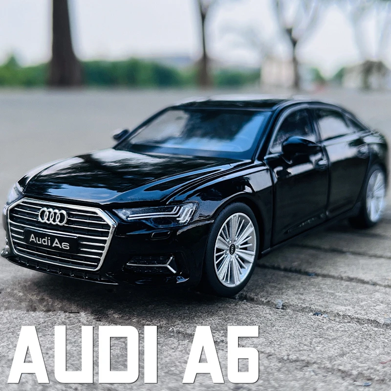 1:32 AUDI A6 Legierung Auto Modell Diecast & Spielzeug Metall Fahrzeug Auto  Modell Sammlung Sound und Licht Hohe Simulation Kinder spielzeug Geschenk