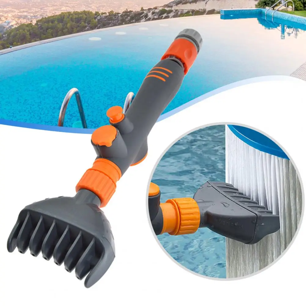 Pool Debris Dirt Removal Wand Filter Cartridge Cleaner Bathtub Hand Held  Comb Shape Spa Water Hot Tub Cleaning Brush