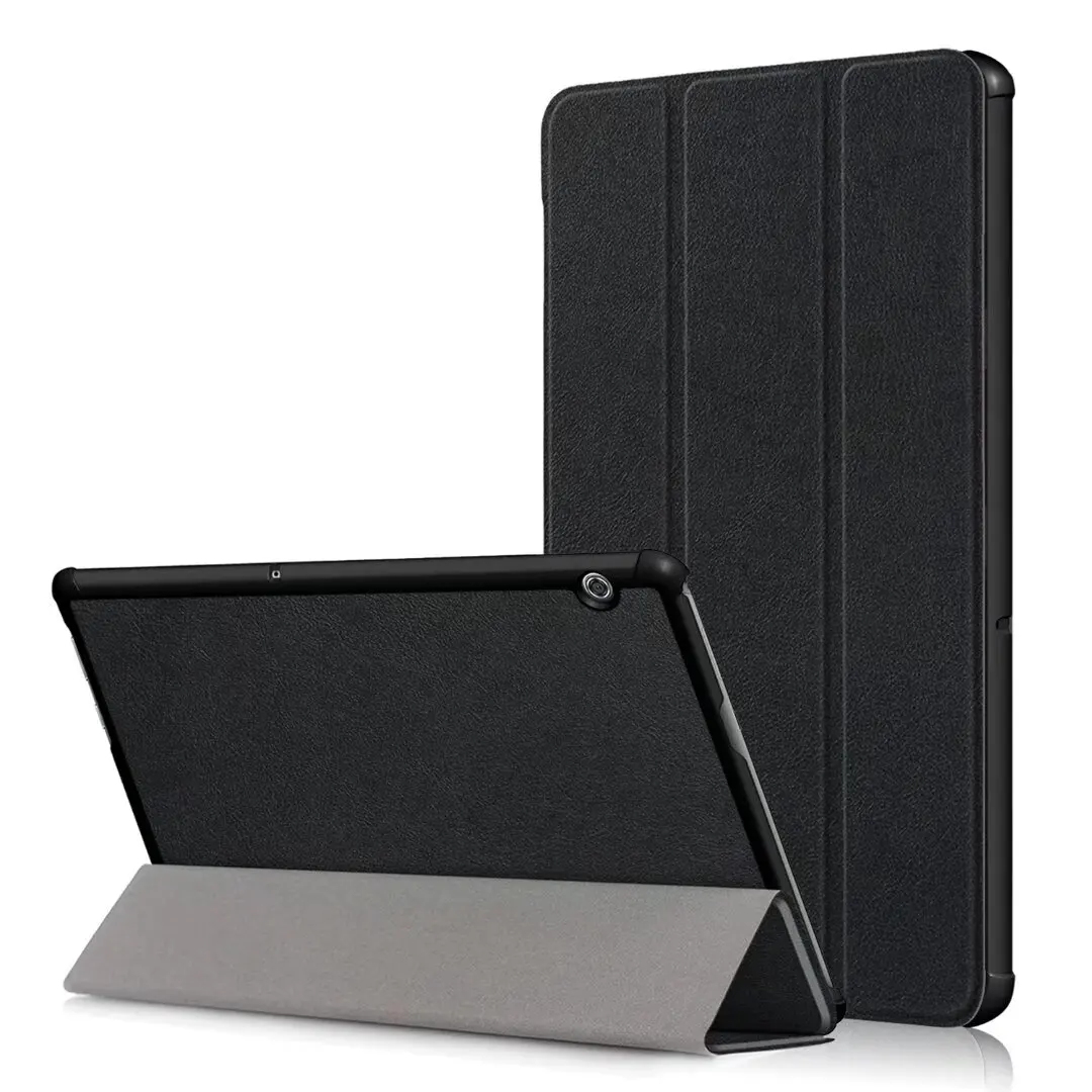 Slim Triple-Folding Stand Case with Hard Back Cover