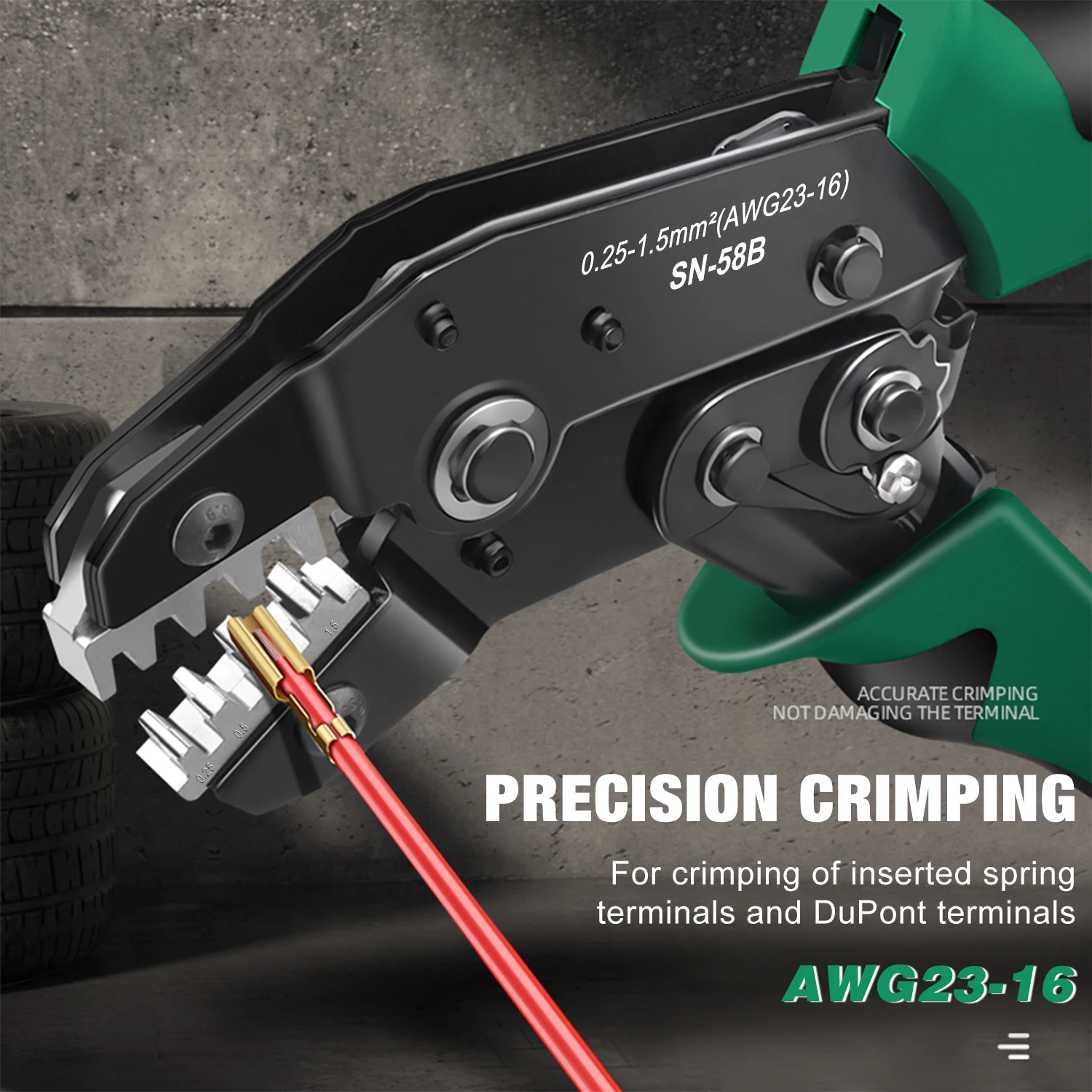 Hand Crimping Tool Wire Ratchet Crimping Plier XH2.54/DuPont2.54/2.8/4.8/6.3 JST Terminals Crimper SN-58B