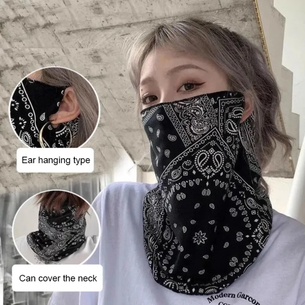 Sunscreen Face Mask Fashion Punk For Men Women Summer Face Neck UV Protection Ear Scarf Hip Hop Outdoor Sports Cycling Bandana Scarfs