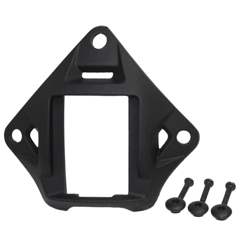Tactics Helmet NVG Mount Base Adapter Shroud with 3-Hole Aluminum Alloy Helmet NVG Base for Marine Helmets NVG Mounting 5